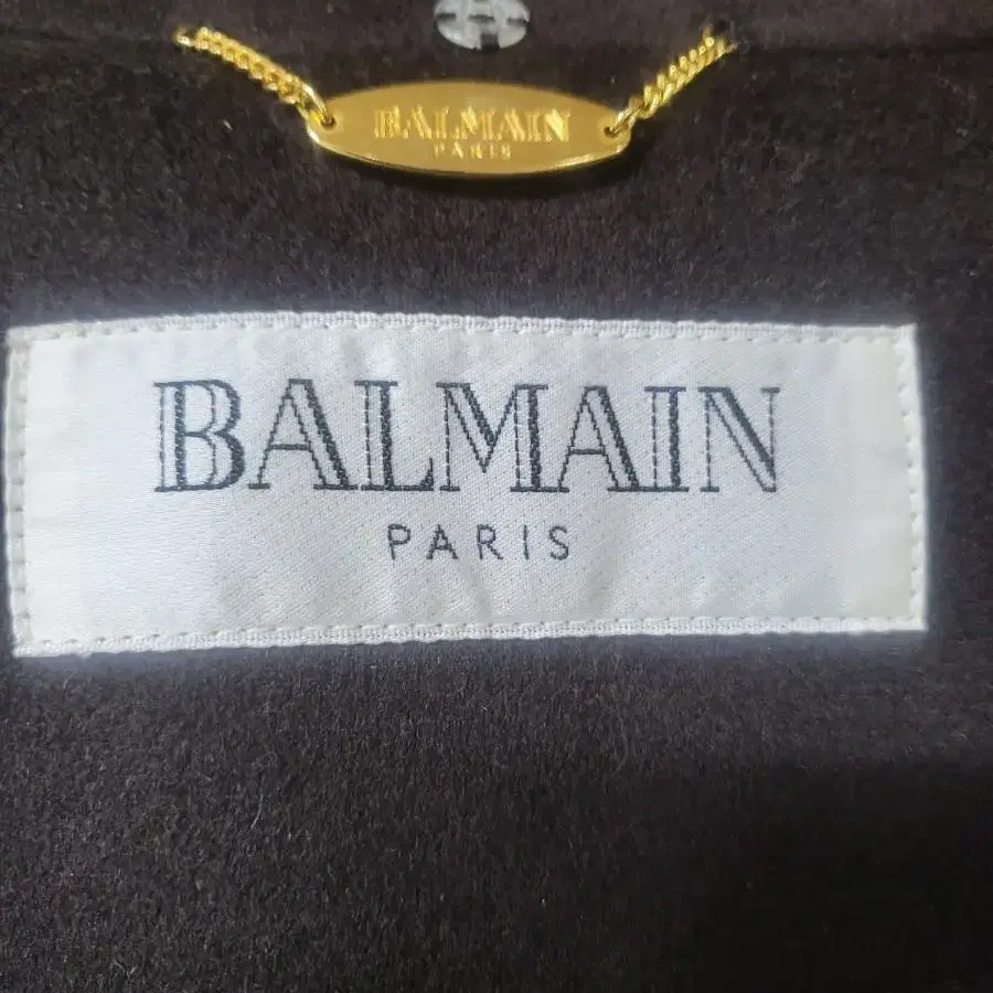 미사용 balmain 발망 믹스울 캐시미어 롱코트 66~77