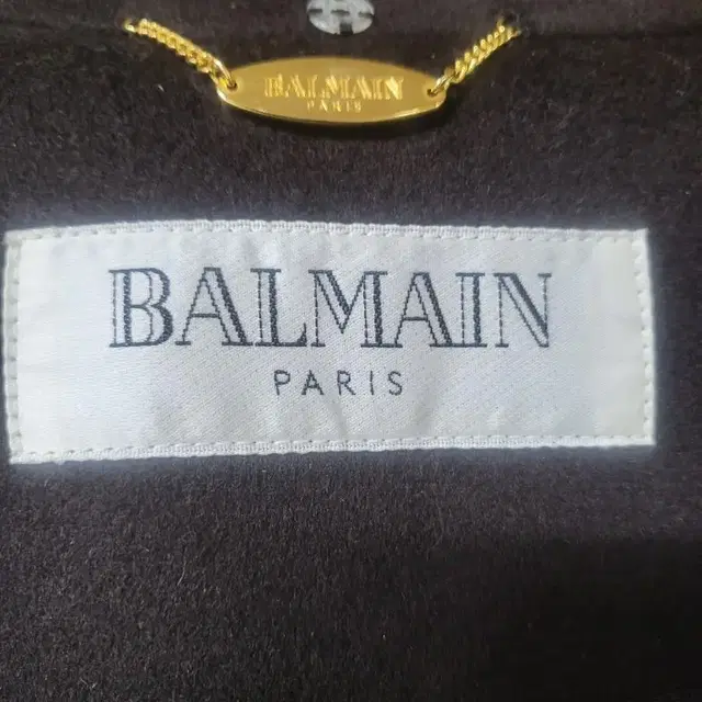 미사용 balmain 발망 믹스울 캐시미어 롱코트 66~77