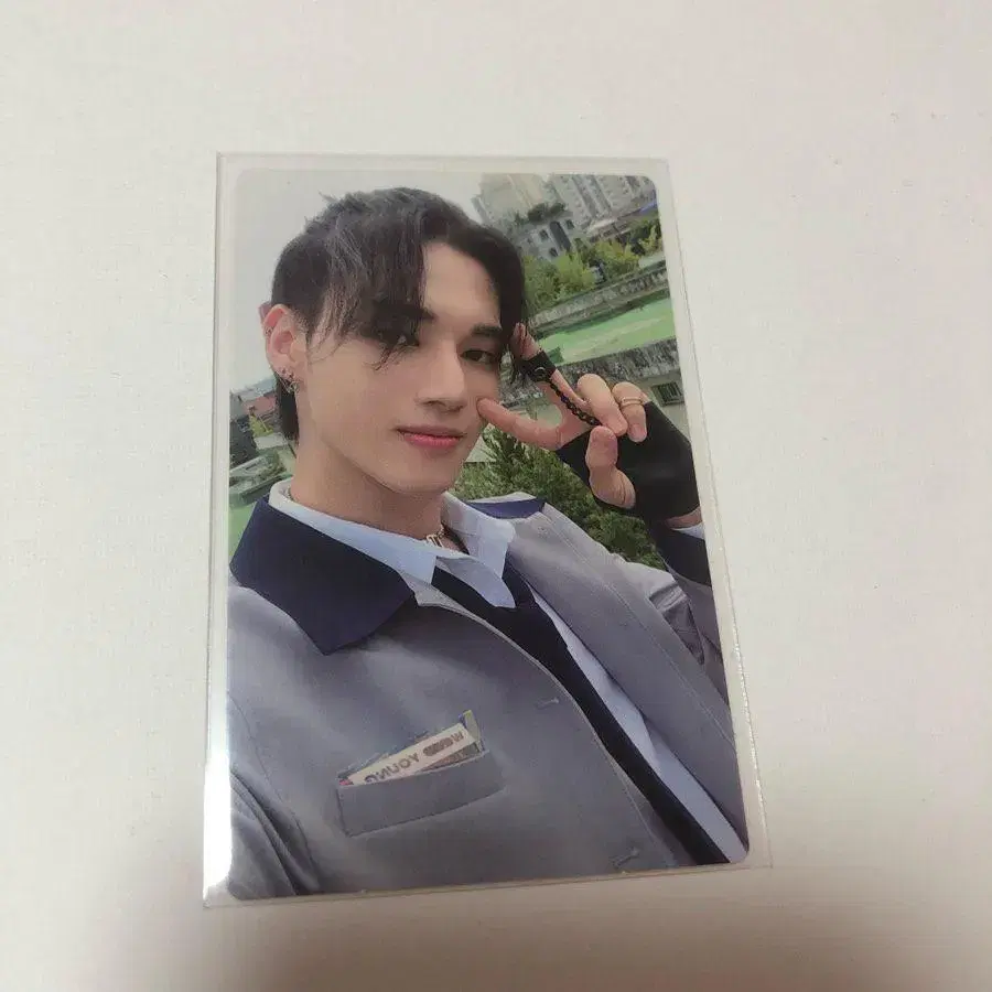 ateez wooyoung nametag photocard