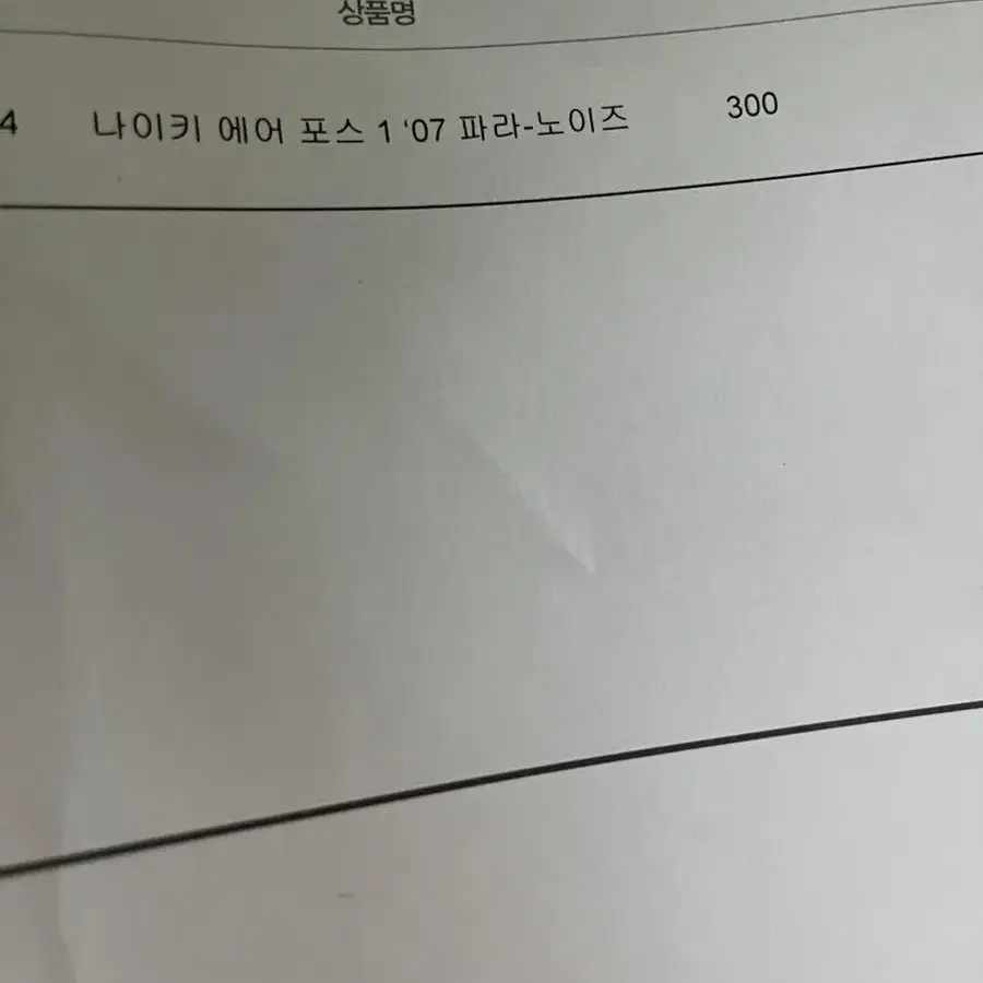 나이키 피스마이너스원 에어포스 300 파라노이즈