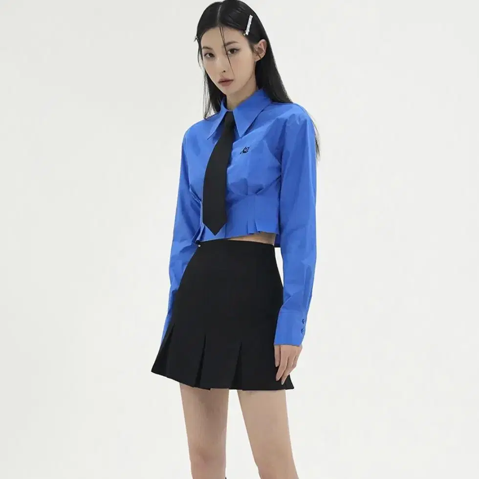 어반드레스 Stacey pleats Skirt BLACK