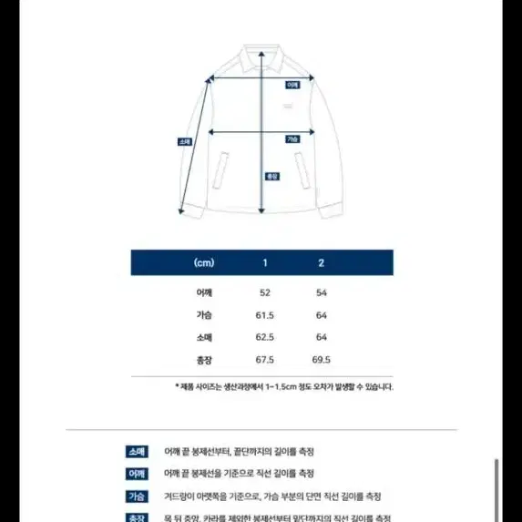 아노트 컴피 코튼자켓 블루종 워크자켓