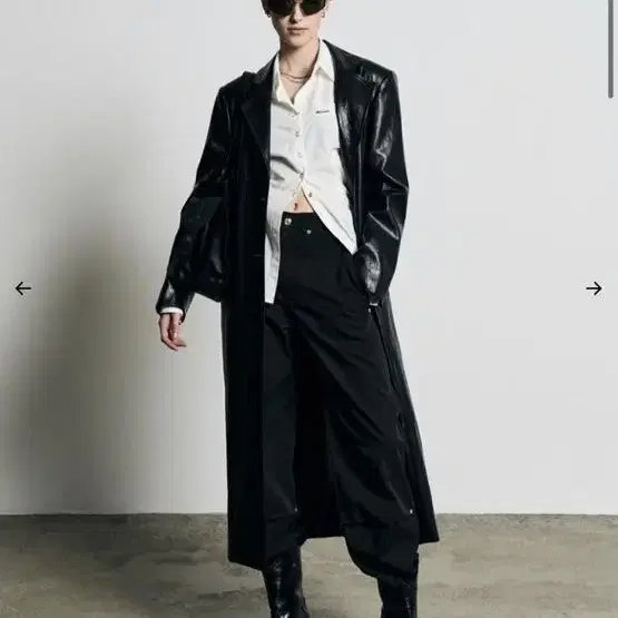 보헤미안서울 leather single long coat