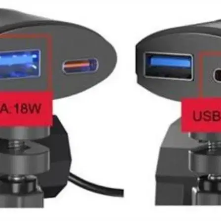 오토바이 USB 듀얼시가잭 충전기 브라켓 포함 (새제품)