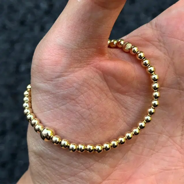 14k  gold filled 6mm 볼 팔찌(무료배송)(남녀공용