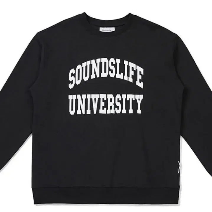 [사운즈라이프] College Sweatshirt(black)