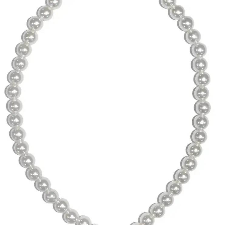 아쿠비클럽 heart pearl necklace