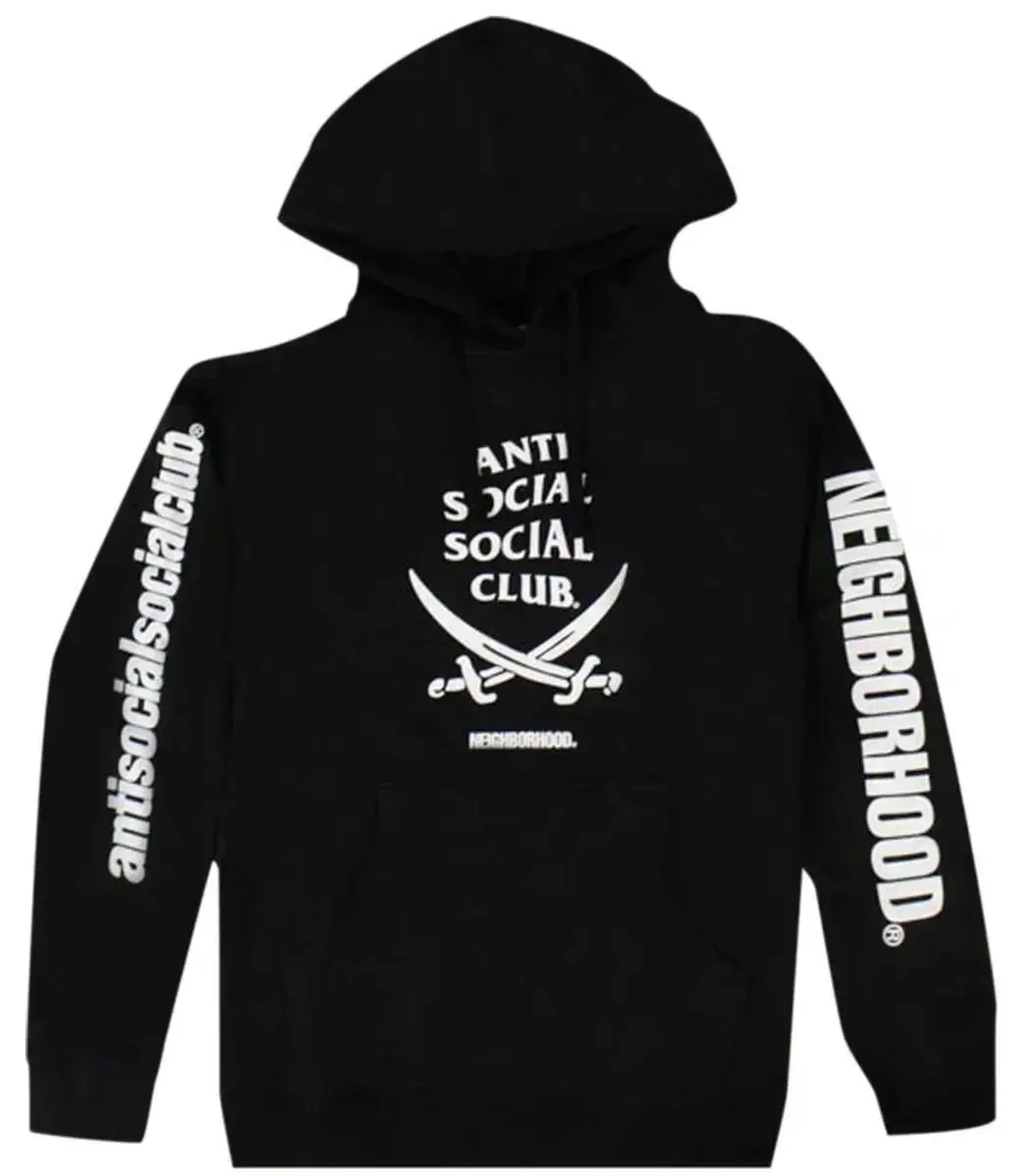 Antisocial Social Club x Naver Hood (Black)