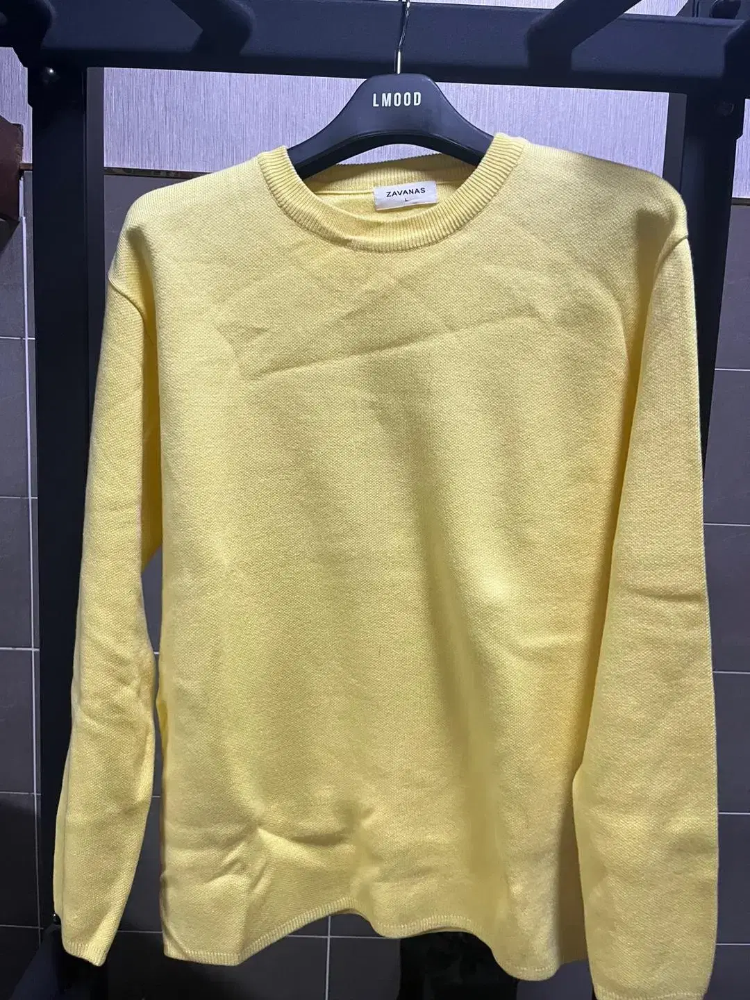 Javanas - Minimalist Soft Wool Knit (Lemon,L)