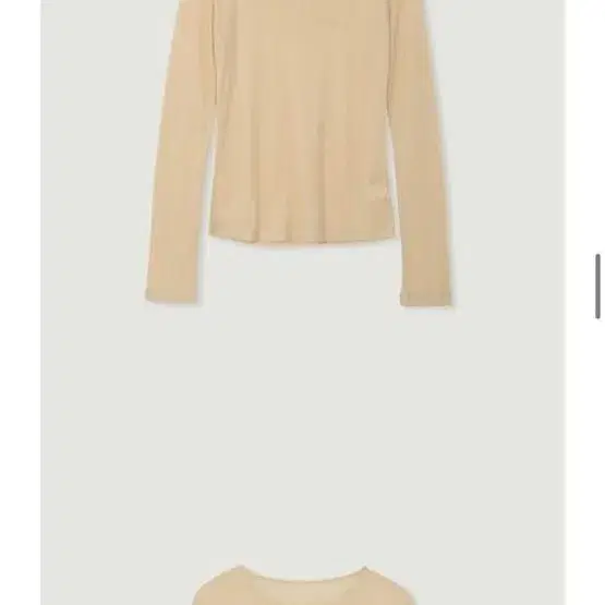 샵레터 sheer tencel top (beige)