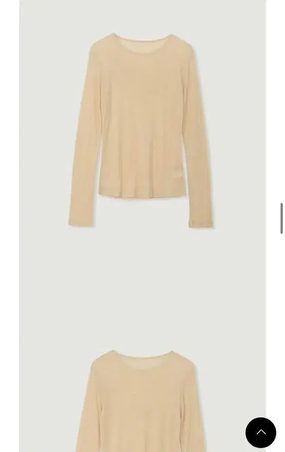 샵레터 sheer tencel top (beige)