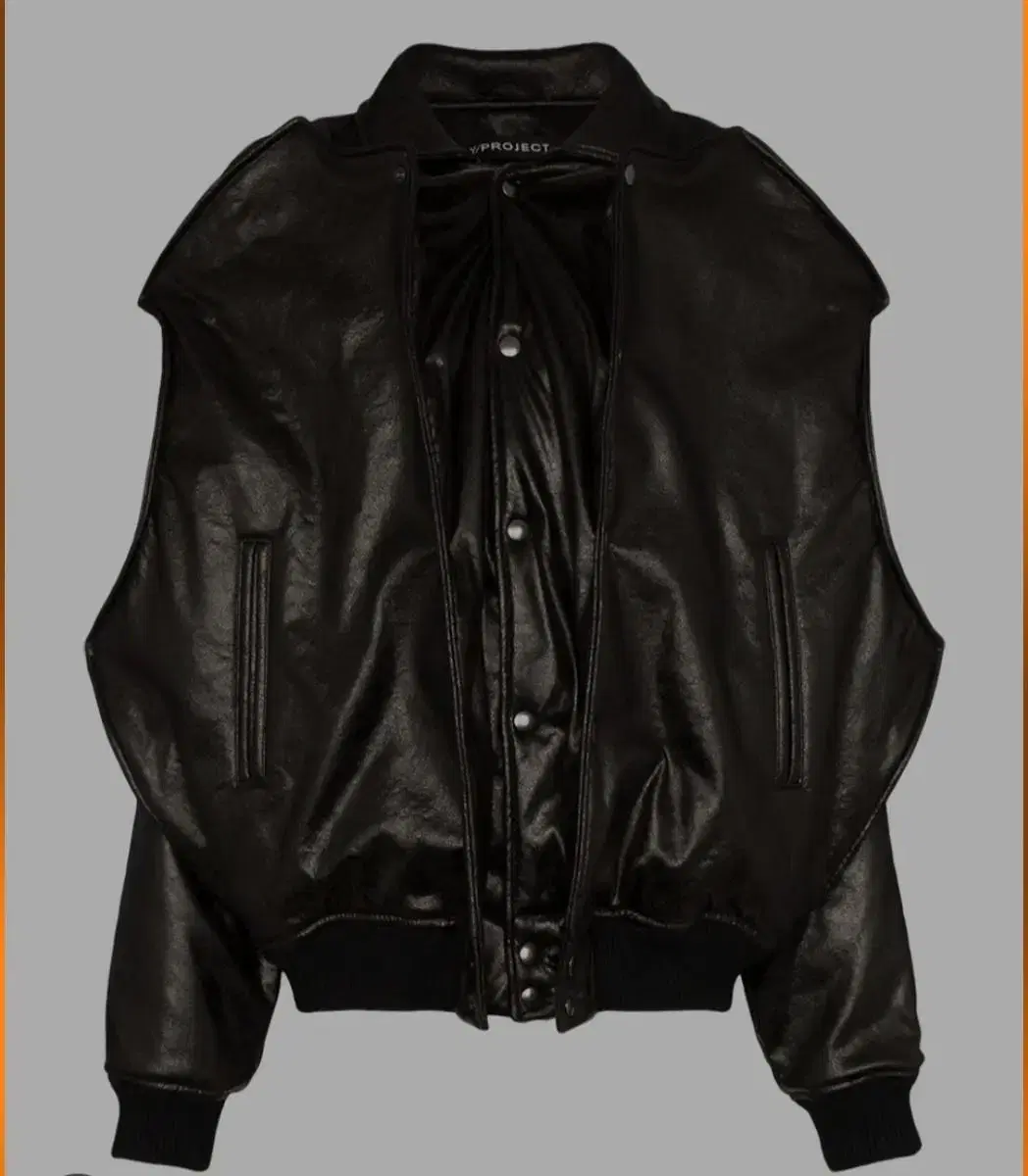 YProject Double Layer Leather Bomber