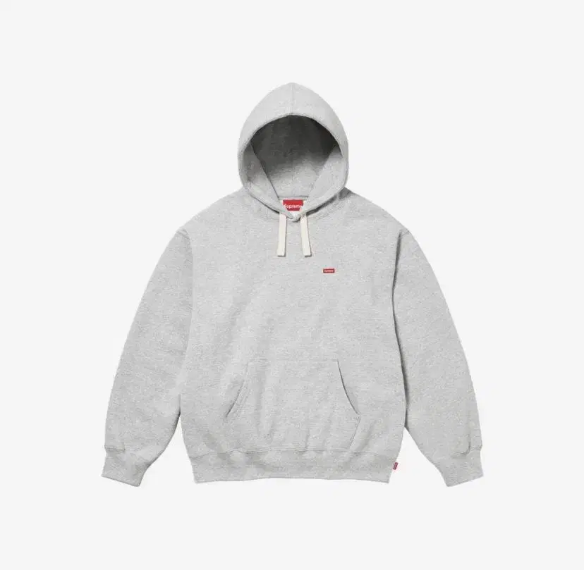 Supreme Logo Hoodie Grey