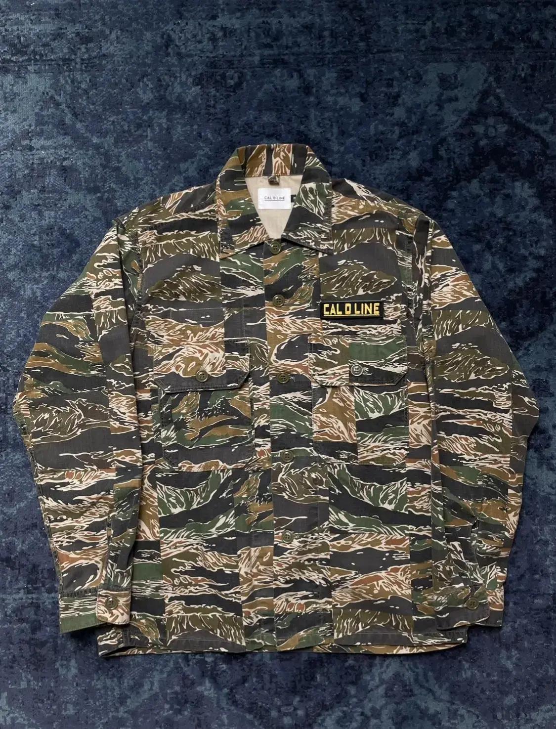 Calorine Military Tiger Camo Shirt Jacket