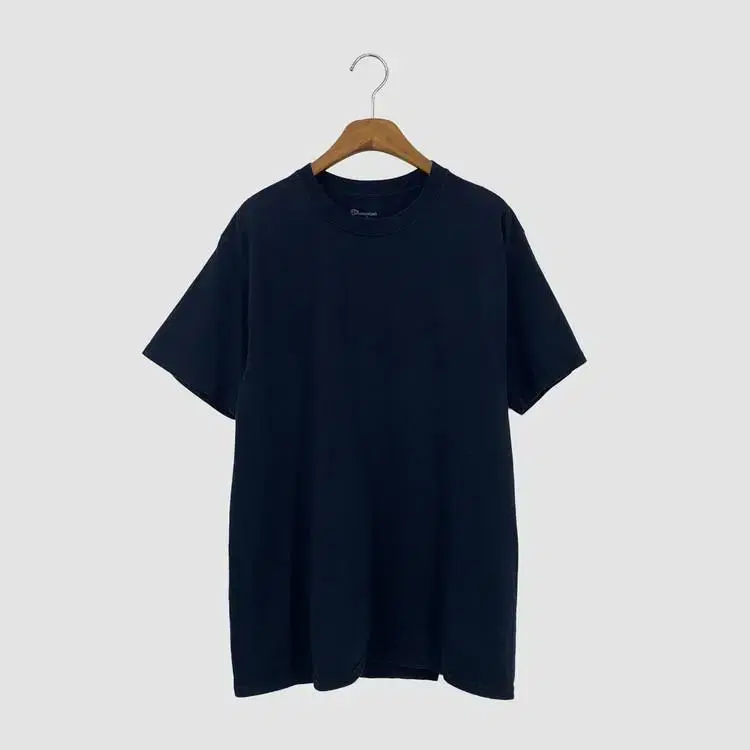 챔피온 로고 반팔 티셔츠 (M size / NAVY)