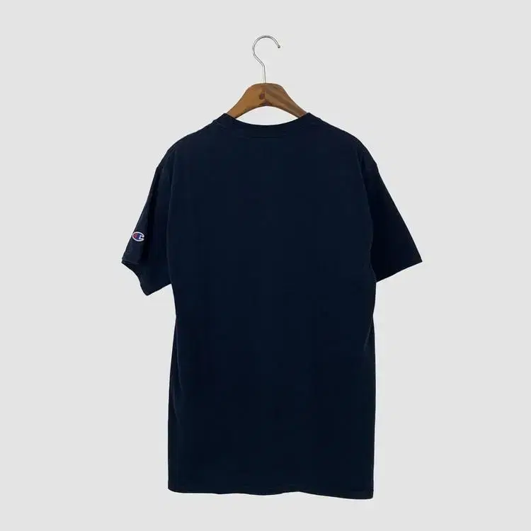 챔피온 로고 반팔 티셔츠 (M size / NAVY)