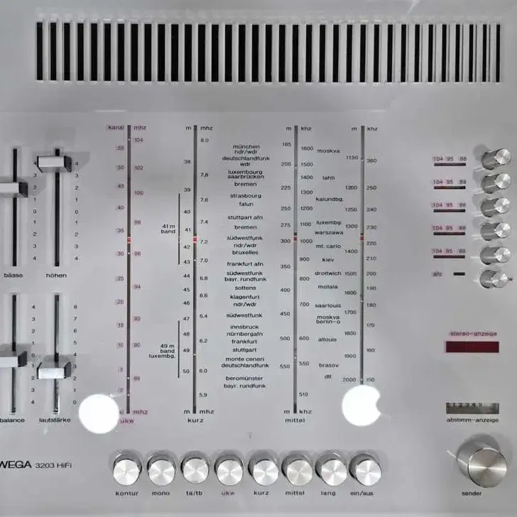 WEGA 3203 스테레오 리시버 AM/FM 올인원 전축