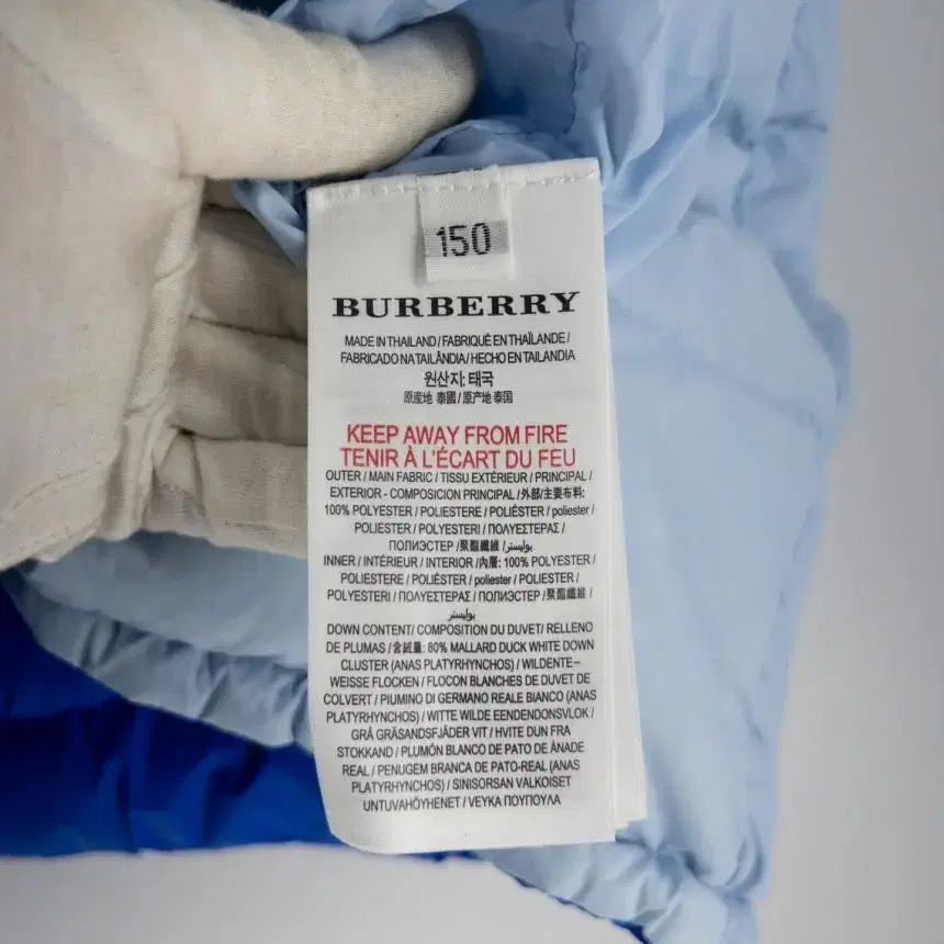 Burberry 버버리 키즈 양면 오리털 패딩조끼 150/빈티지홍