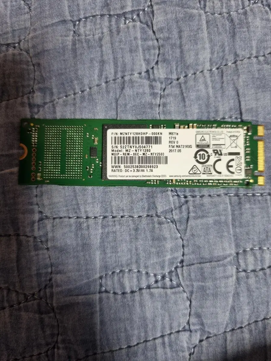 삼성 m.2 ssd m871a 2280 128gb sata 팝니다