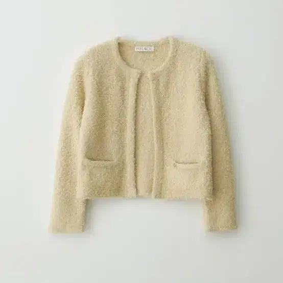 RRACE  Fluffy Knit Cardigan_Yellow