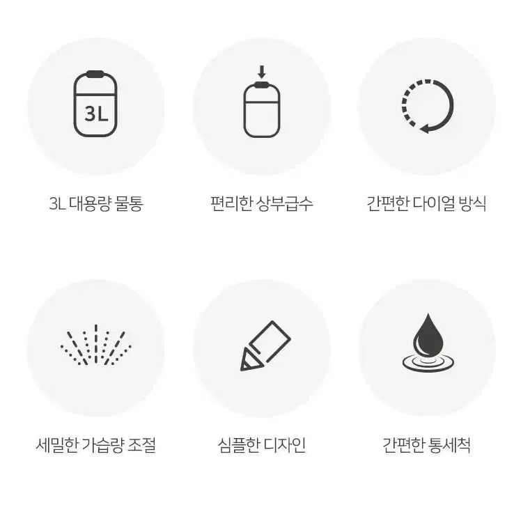 무료배송 3리터 초음파 가습기 베리클라 마카롱 대용량 가습기 3리터