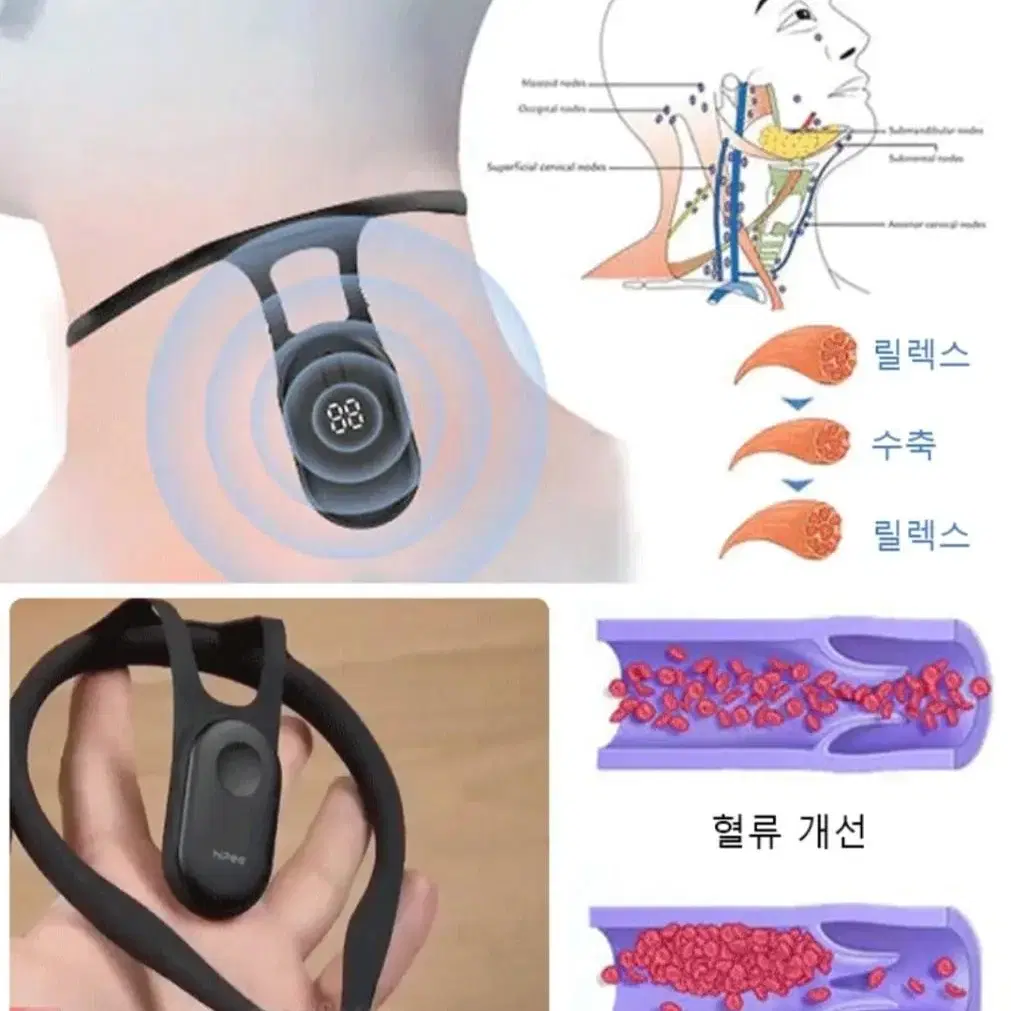 휴대용 바디쉐이핑 목마사지기 /사무용 목 안마기