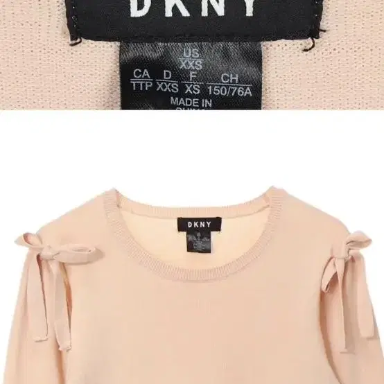 Dkny 리본 양트임 니트 xxs