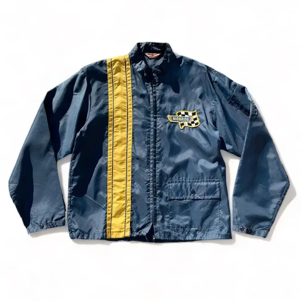 70s monroe nylon racing jacket