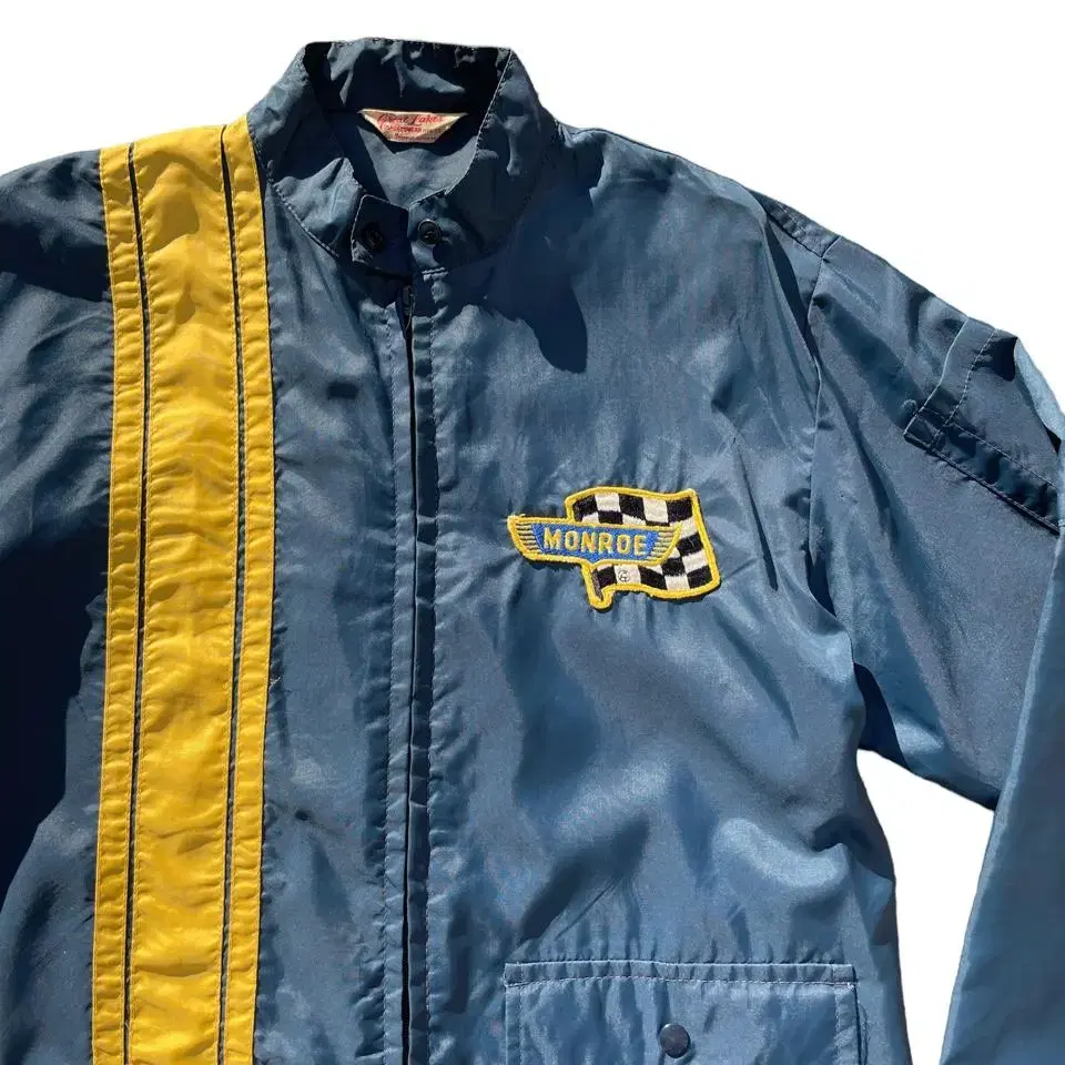 70s monroe nylon racing jacket