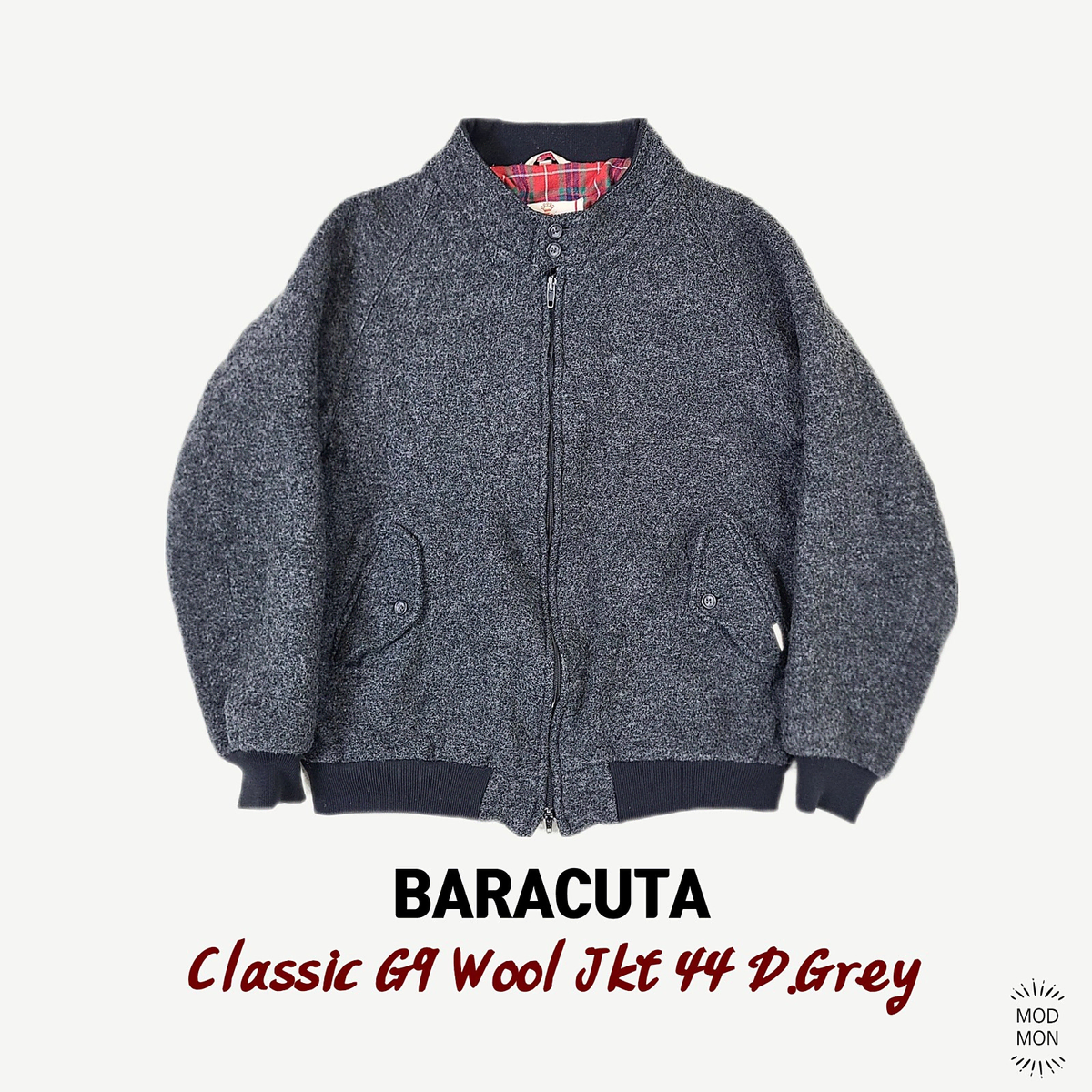 Barracuda G9 Classic Wool Jacket 44 Dark Gray