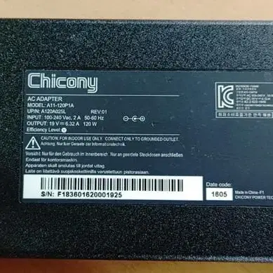 델 호환 아답터 Chicony A11-120P1A 19V 6.32A