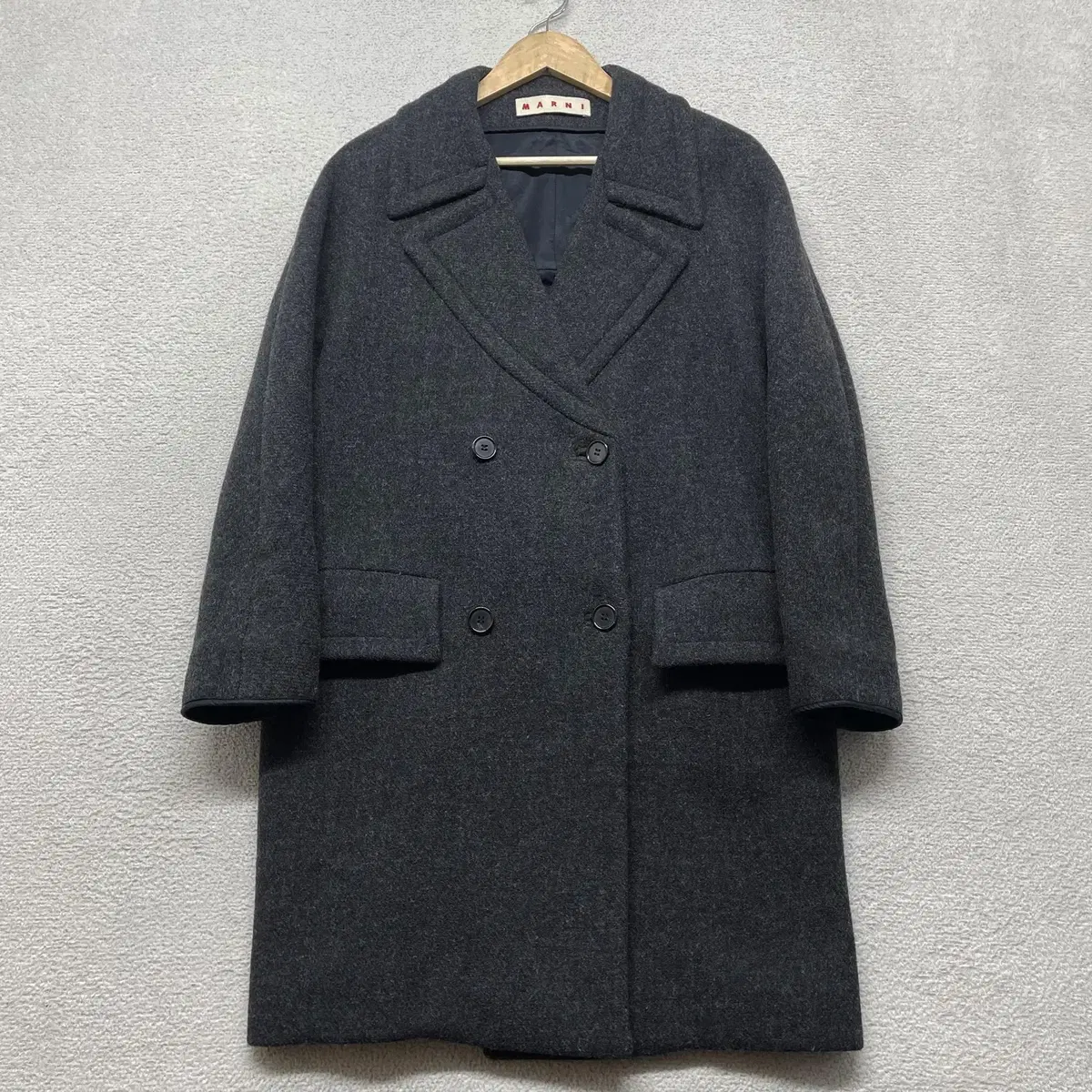 MARNI Double Coat Charcoal 36 [31117]