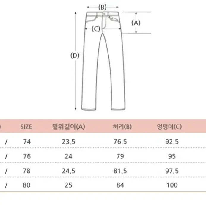 스파오 데님 78