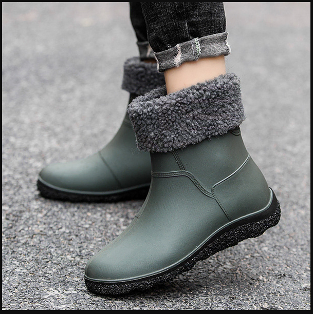 3-Color Men's Cold Weather Rain Boots