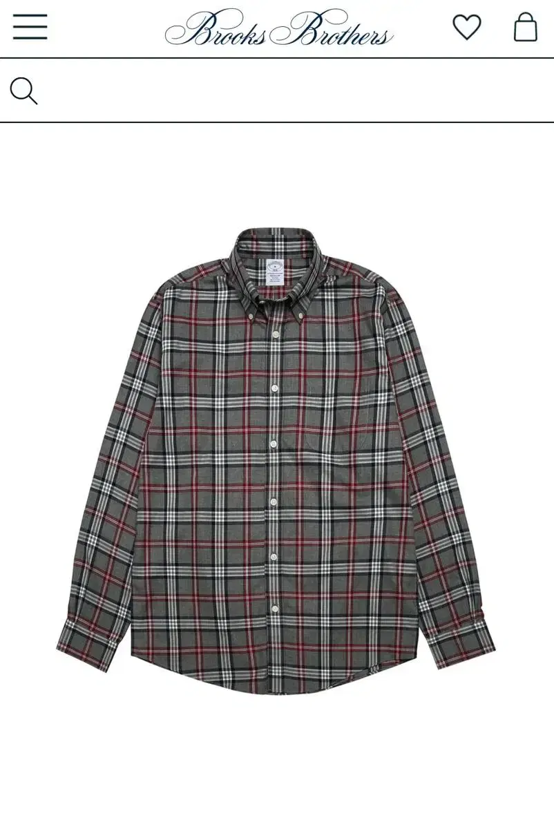 (New) Brooks Brothers Regular Fit Non-Iron Twill Tartan Check Sports Shirt (That