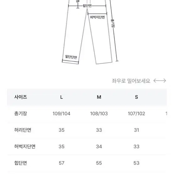 (미착용) 트렌디어패럴 토르 핀턱 와이드 데님