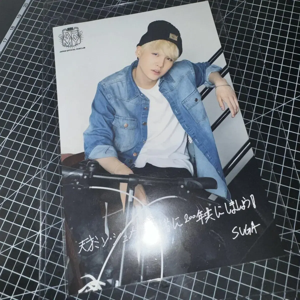 방탄 슈가 윤기 SUGA 일본 JP FC 갱신 포카 인화 사진 양도