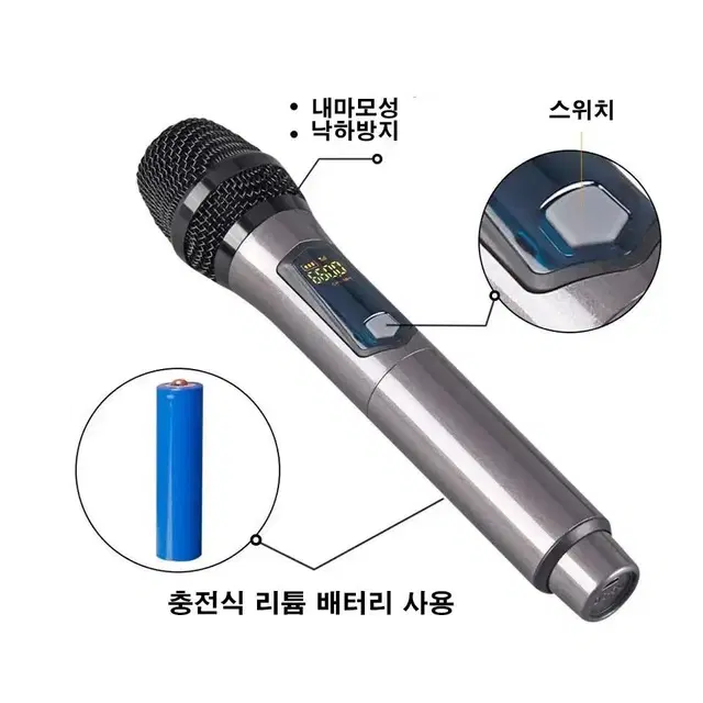 무선 블루투스 SG-8184 노래방 기기 + 무선 마이크 1P