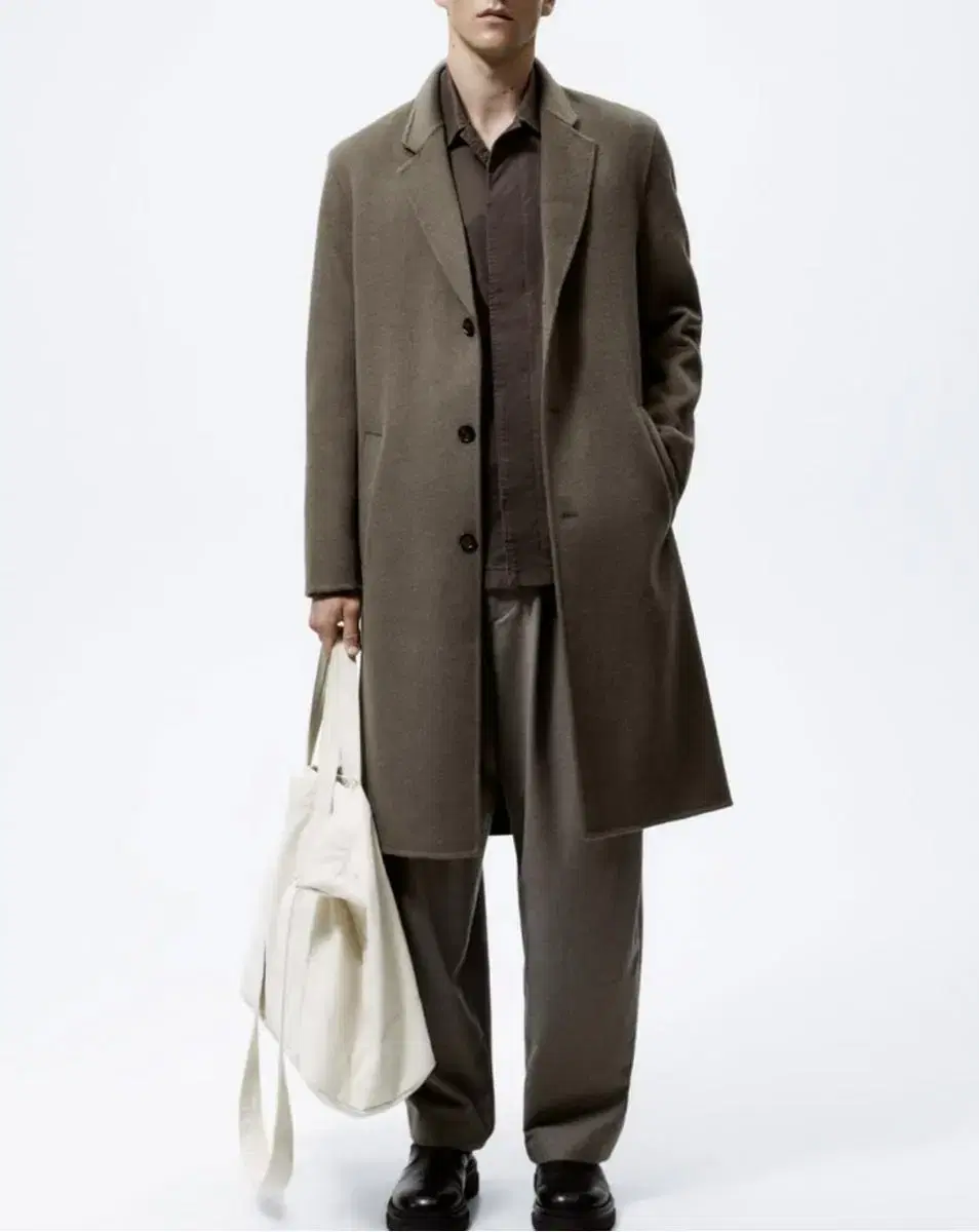 (100) ZARA Zara Men's Wool Coat