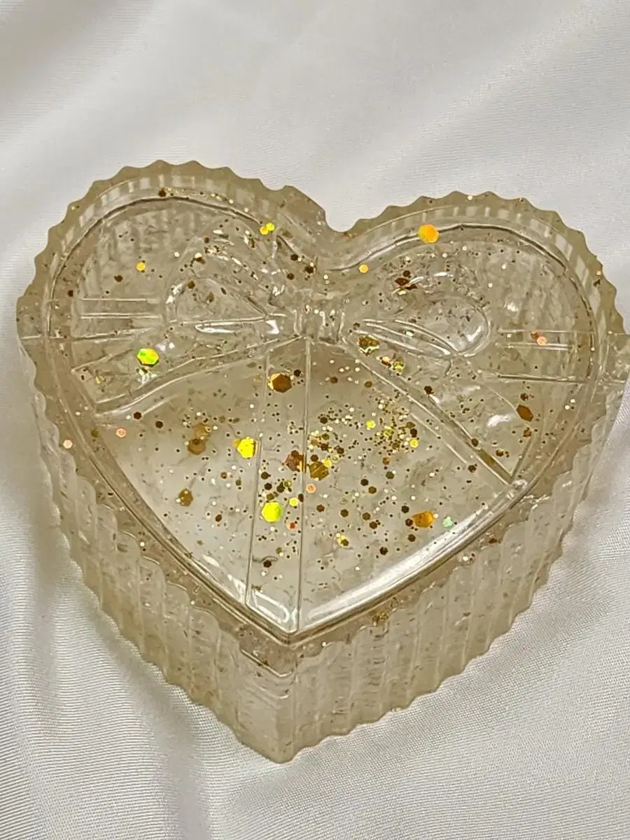 New Product Natural Gemstone Citrine Citrine Heart Ribbon Jewelry Box Decoration