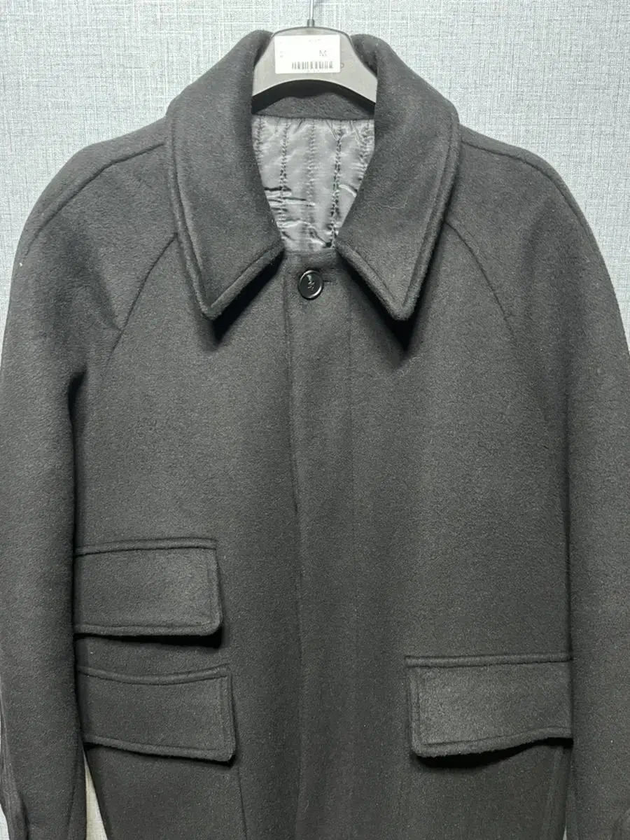 [M] Rafferty Store Woolrich Balmacan Overcoat_Black