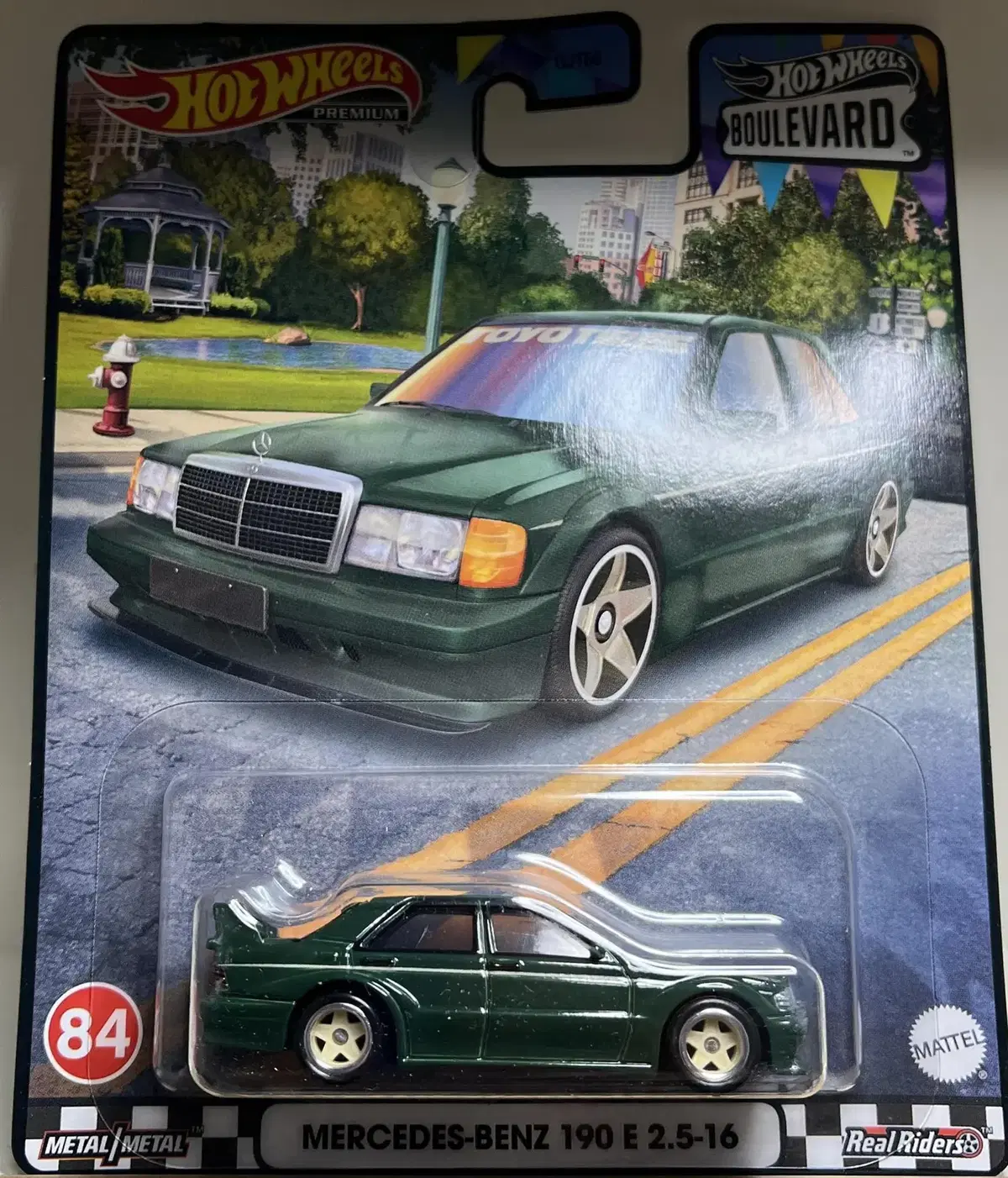 1:64 Hot Wheels Premium Mercedes Benz 190E 2.5-16