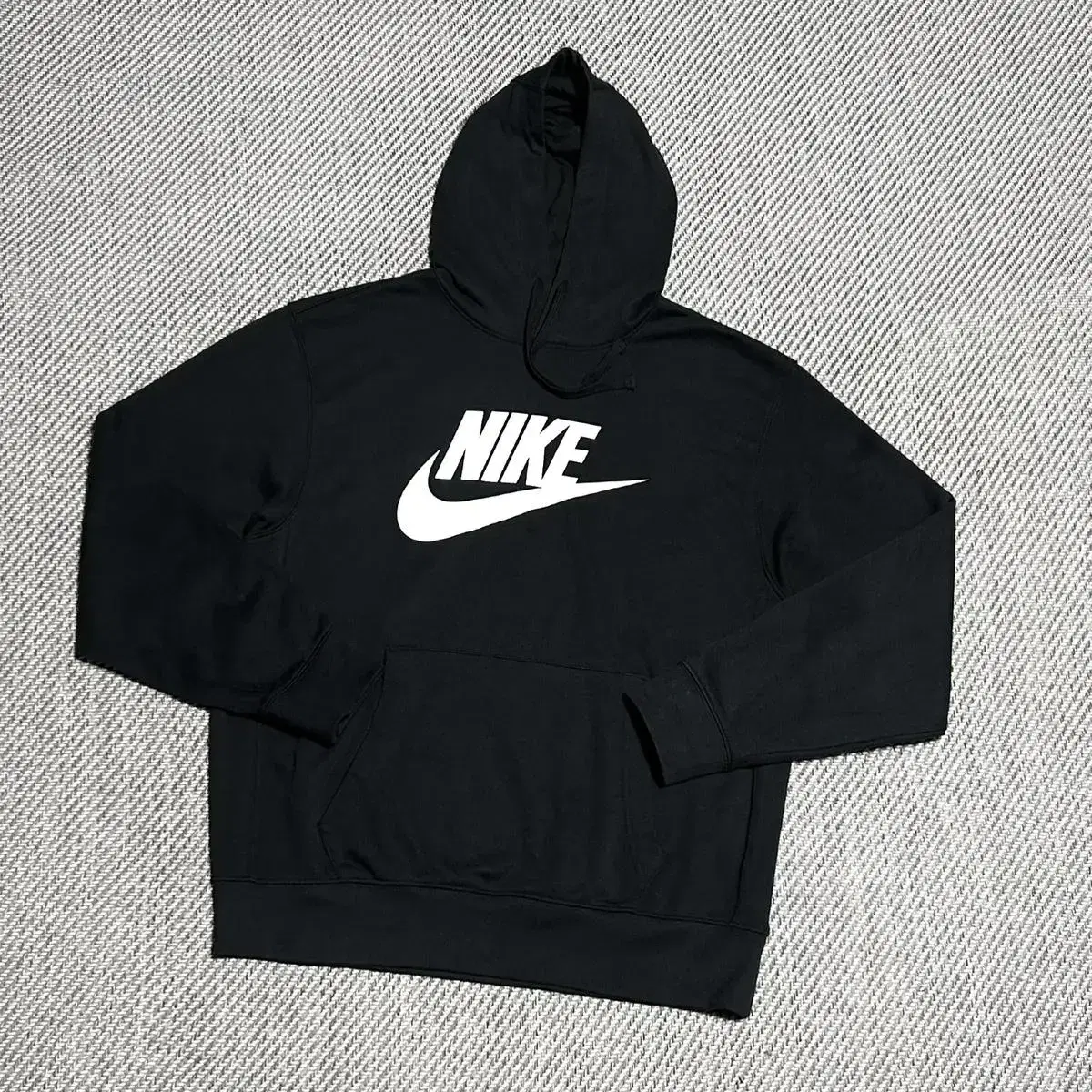 [ L ] Nike 나이키 빅로고 블랙 후드티