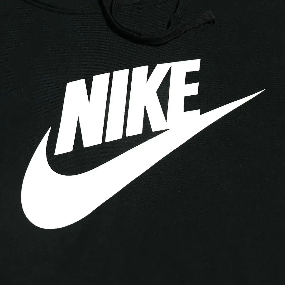 [ L ] Nike 나이키 빅로고 블랙 후드티