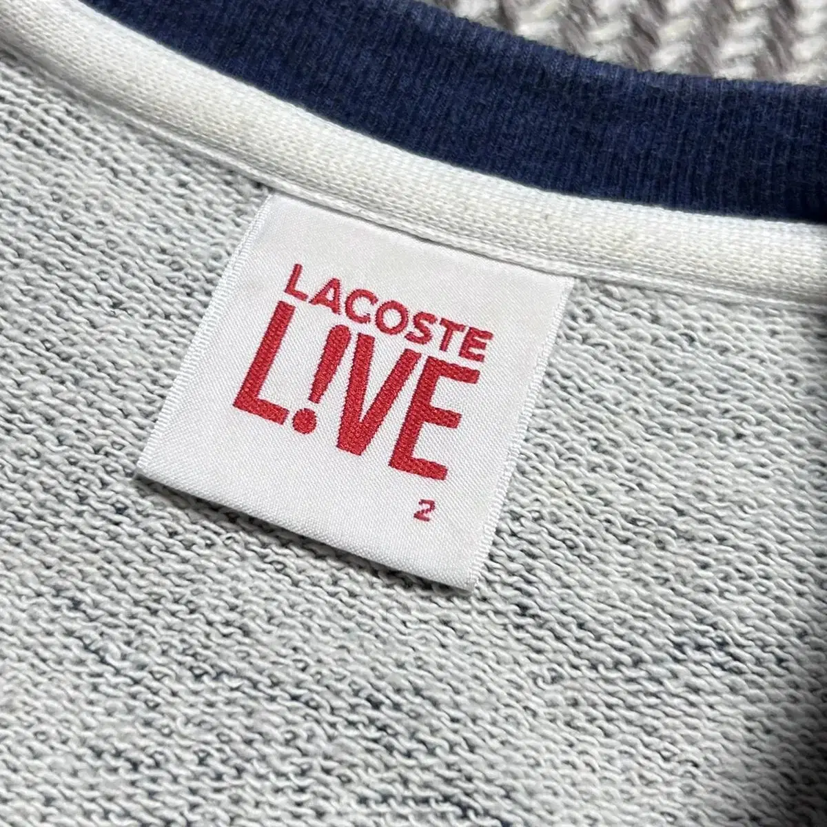 [ S ] Lacoste 라코스테 인디고 라운드 맨투맨