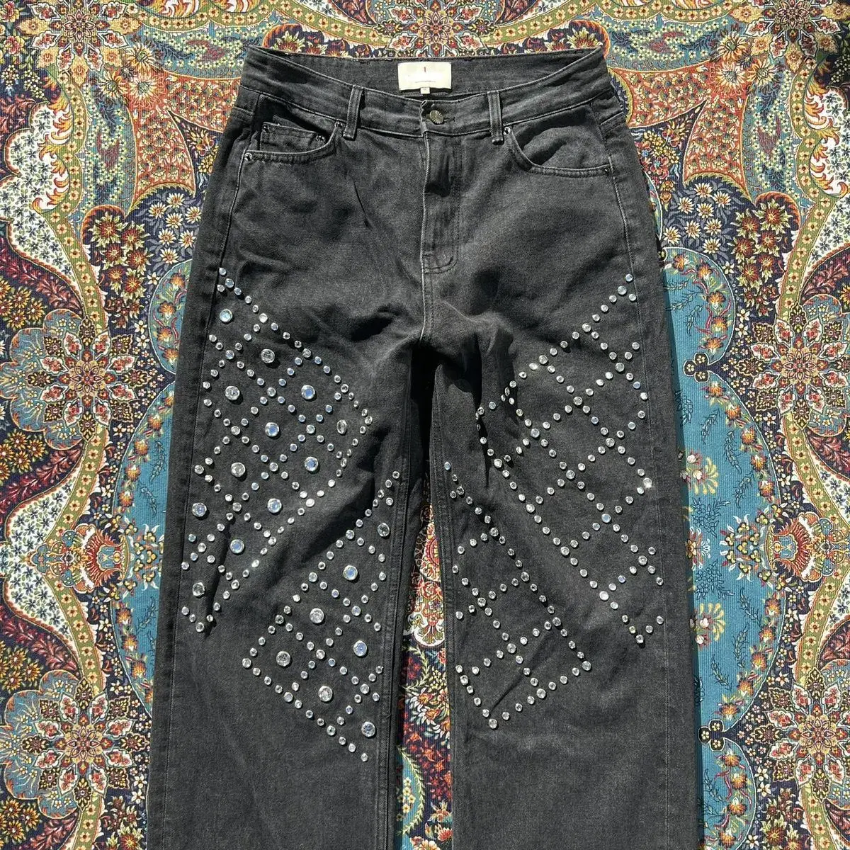 스튜디오 구아지 studded denim pants