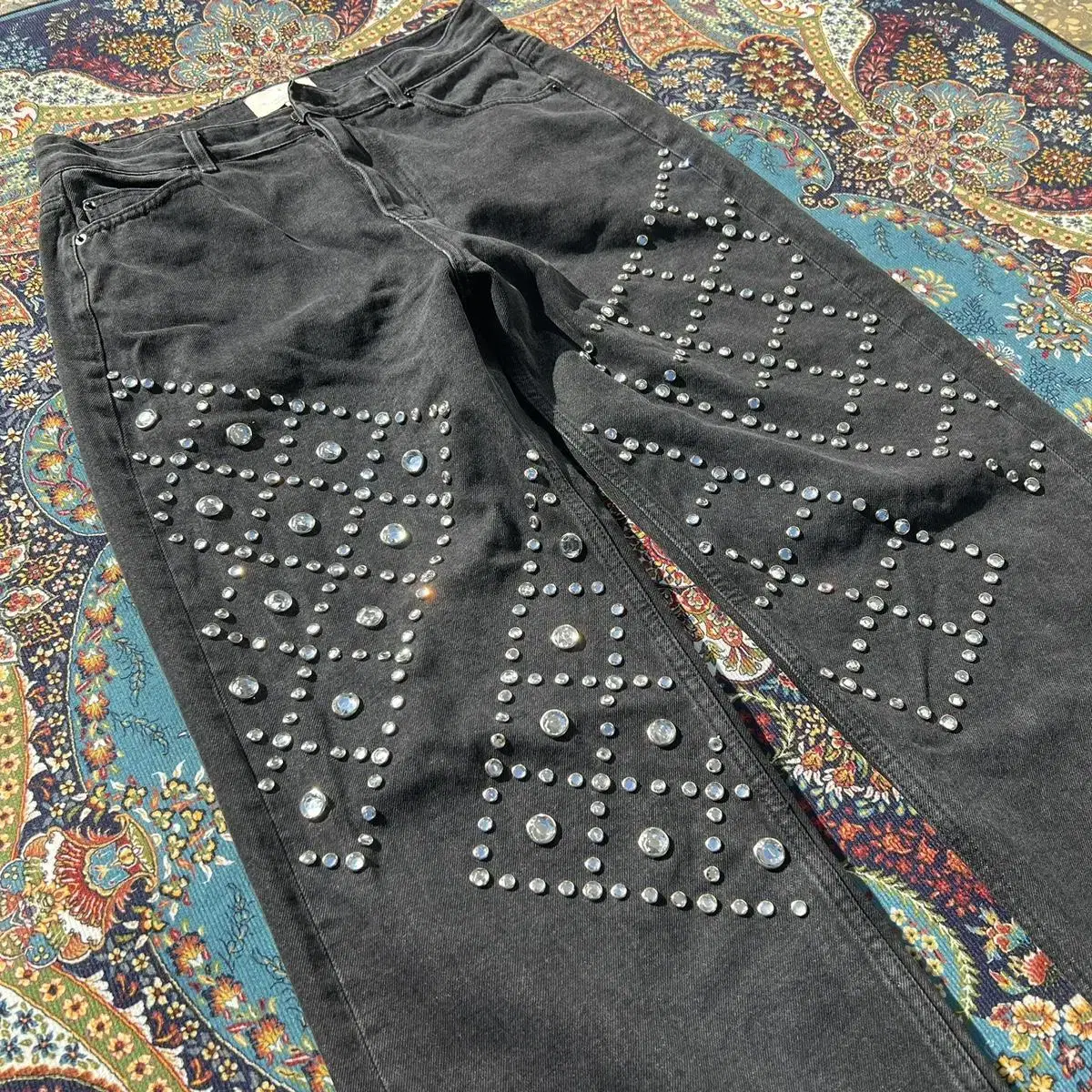 스튜디오 구아지 studded denim pants