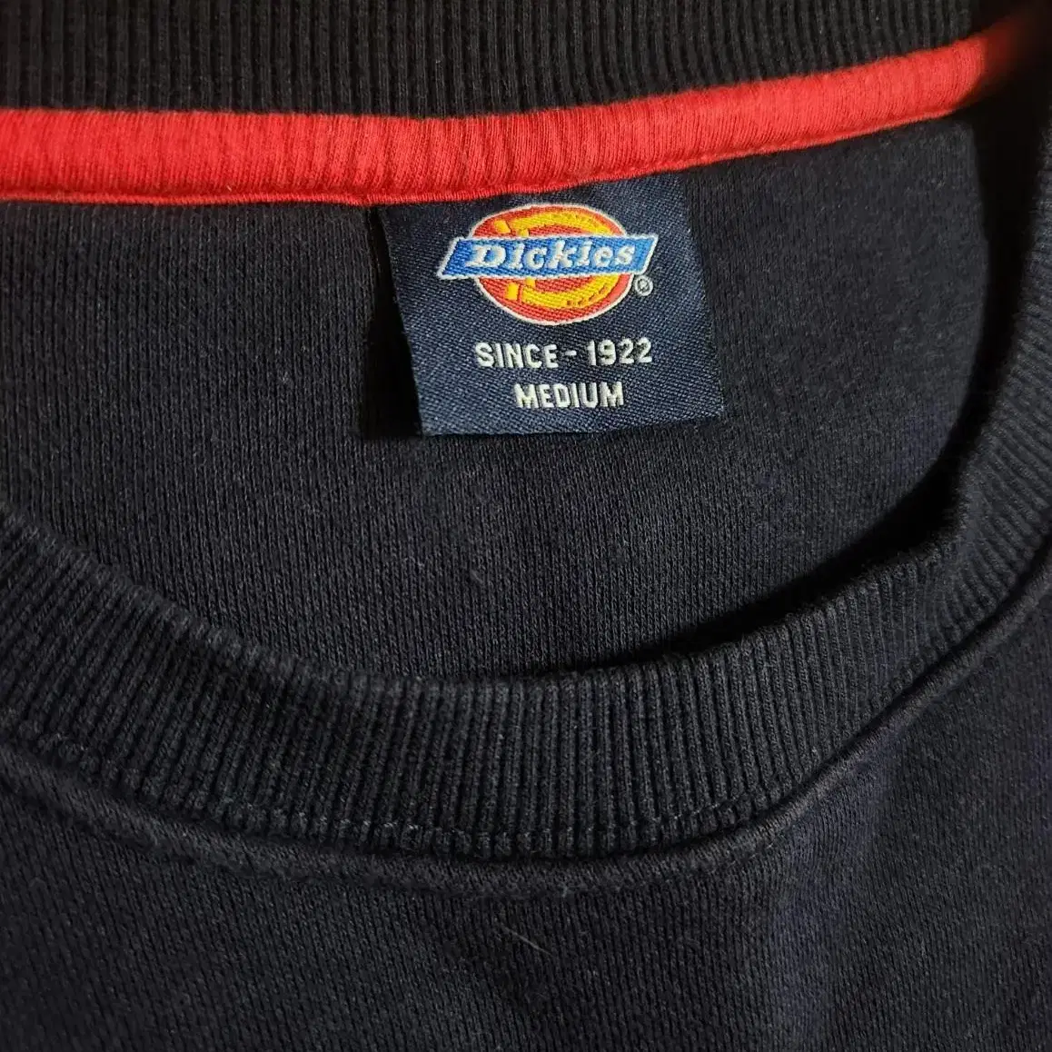 디키즈 네이비 맨투맨 (Dickies, 긴팔티, 네이비, 레드, 기모)