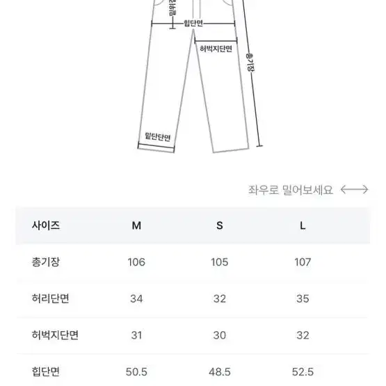 슬로우앤드 투데이 생지 데님 s사이즈