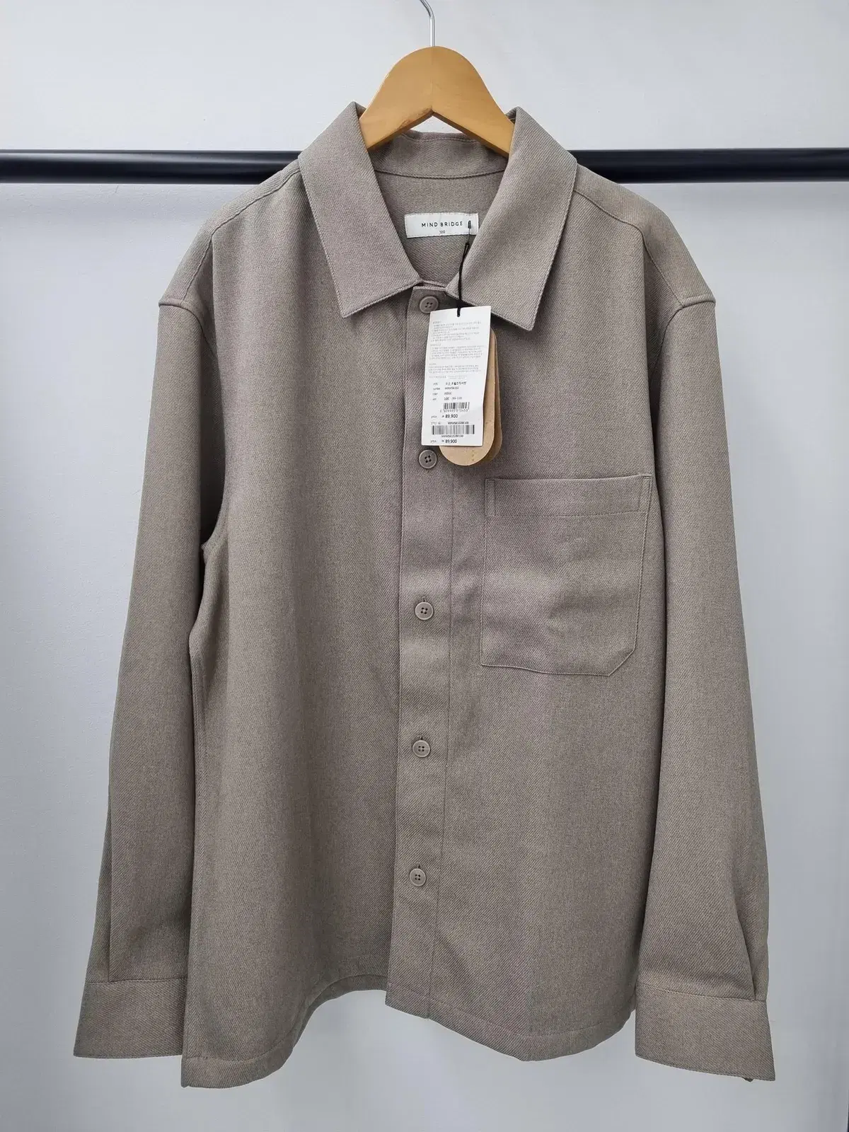 Mindbridge Dugout Twill Tissue Shirt Beige 100 Outer Inner Shirt